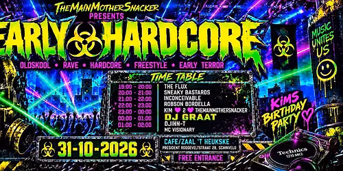 Early Hardcore Party 31-10-2026 (K!M’s Birthday)